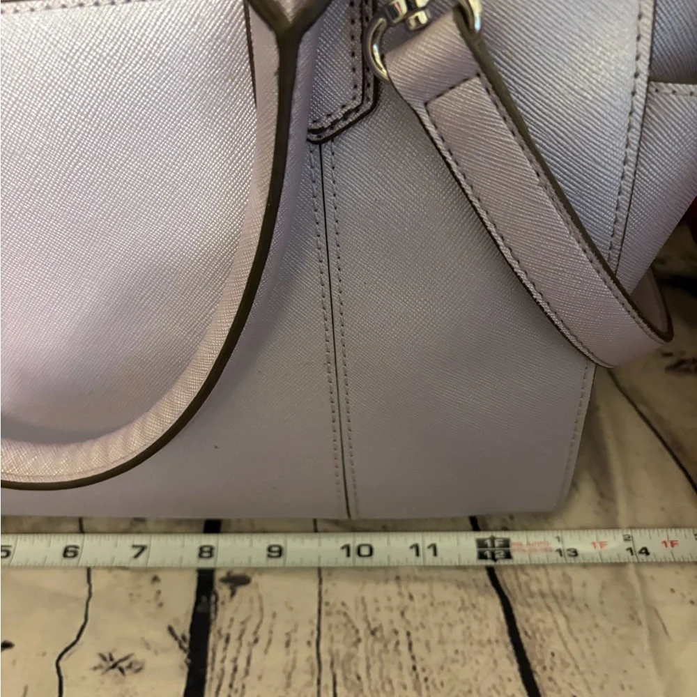 Tignanello Saffiano Leather Purple Purse - Picture 9 of 11